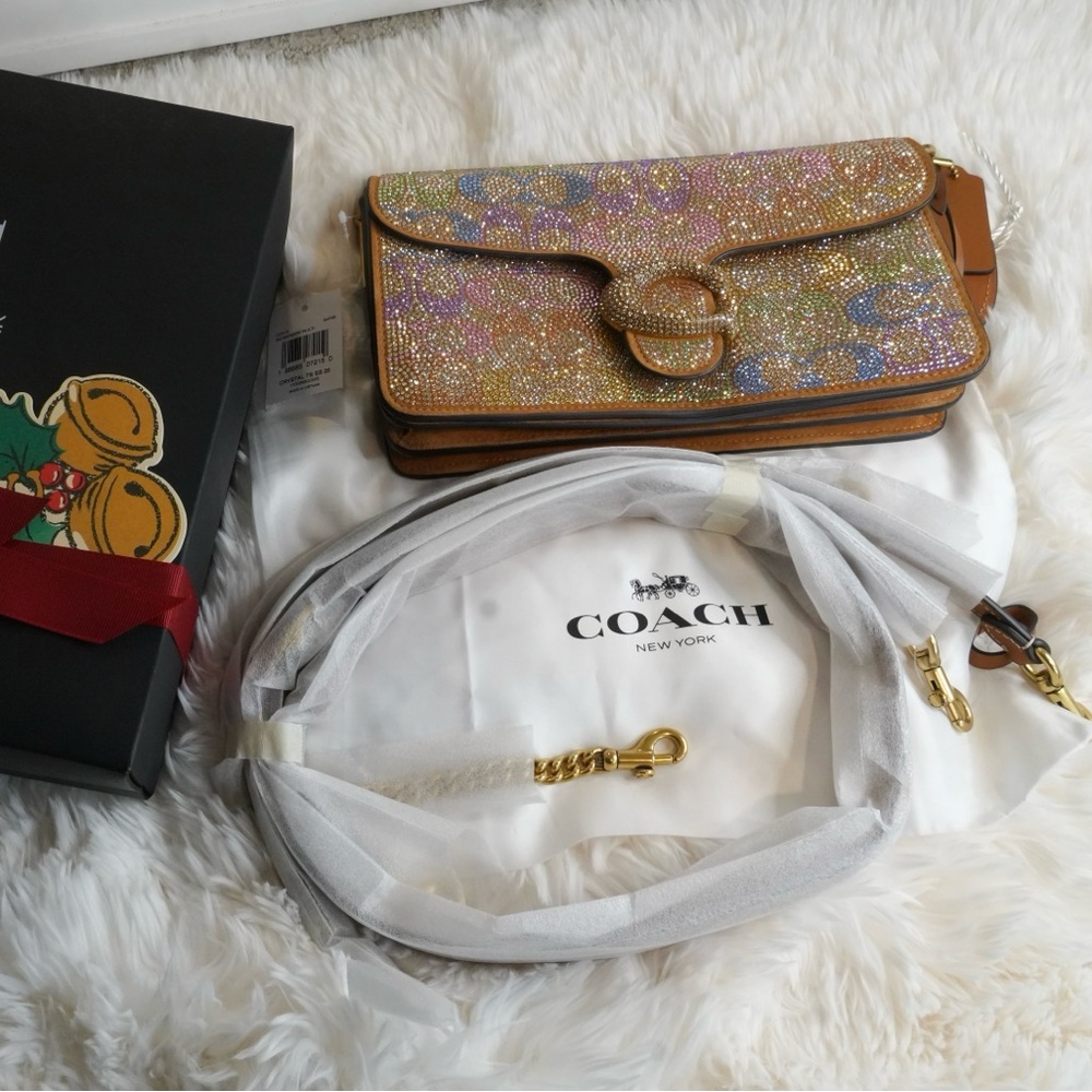 Coach Tabby Shoulder Bag 26 In Crystal Signature